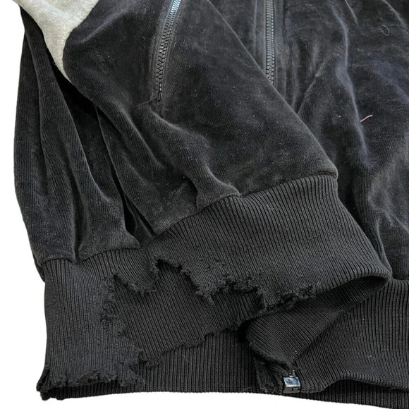 Christian Dior Monsieur Black Vintage Velvet Full Zip Sweater L - Picture 4 of 7